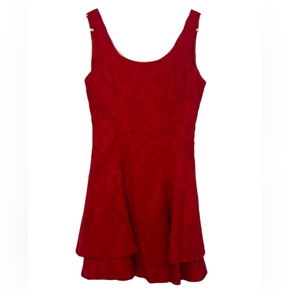 Vintage 90s red babydoll dress - Picture 2 of 4